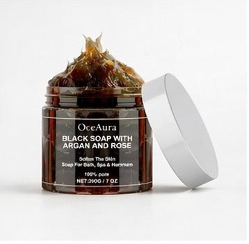 Savon Noir Exfoliant - Peau Douce et Purifiée